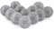 Ajuny Lot de 12 Boutons de Meuble en Céramique Blanc & Gris – Style Vintage – pour Tiroirs, Portes de Placard, Armoires de Cuisine & Salle de Bain, Commodes – Quincaillerie Décorative