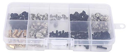 165 Pcs Desktop Computer Screws, Computer Screw Standoffs Set, Standoff Assortment Kit for Home and Office Equipment