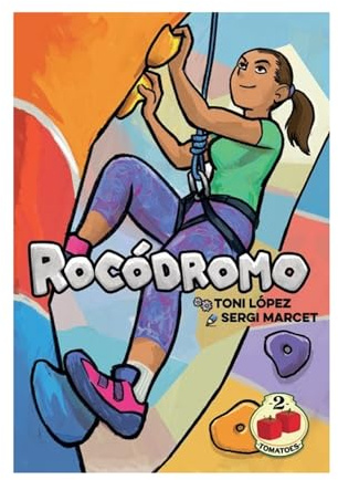 2Tomatoes Games | Rocódromo | Brettspiel mit Brett | Seien Sie der Erste, der die Mauer überwindet | 2 bis 4 Spieler | Deutsch, Englisch, Französisch und Spanisch | Thema: Sport