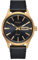 Nixon Unisex Analog Japanisches Quarzwerk Uhr mit Leder Armband A1347-510-00