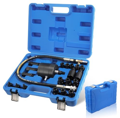GEARMONSTER 21tlg Diesel Einspritzdüsen Abzieher, Pneumatischer Injektor Abzieher mit Adapter, Einspritzdüsenabzieher, Druckluft Injektoren Auszieher Werkzeug