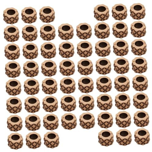 Anneome 60 Stück Dreadlocks Perlen Aus Kunststoff Große Lochperlen Haarschmuck Für Zöpfe Vielseitig Für Damen Selbstgemacht Haar Charme Für Partys Und Alltag