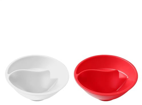 Cuenco de cereales secos y húmedos, cuenco de leche de cereales de frutas, cuenco de división en , plato de desayuno, cuencos de desayuno con divisores, cuencos divididos para leche de