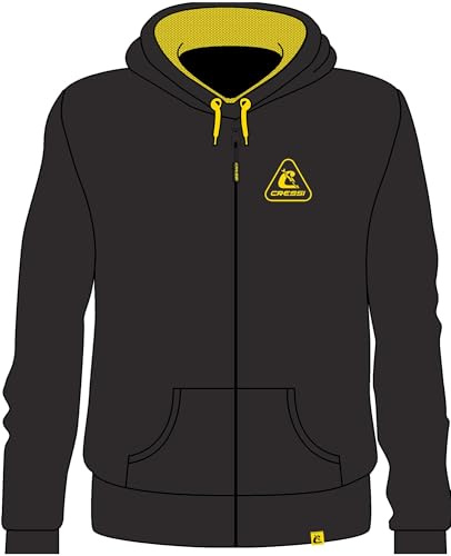 Cressi unisex - vuxen Hoodie Unisex W/Zip Tröja med huva