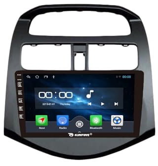 Quad Core 4G+64G Car CarPlay Android Auto 9 IPS Display Navigazione Stereo Schermo tattile Headunit Pad Tablet Radiocamera retromarcia GPS Lettore multimediale Per Chevrolet Spark 2010-2014
