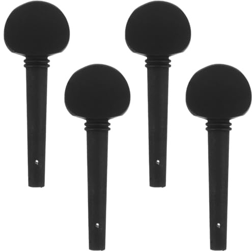 4Pcs Cello Tuning Pegs Imitation Ebony Tuner Keys Replacement String Instrument Parts Cello Accessories for Performances Learning and Hobbyists