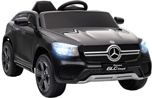AIYAPLAY Mercedes-Benz GLC Coupe Licensed Kids Ride on Car 12V Black