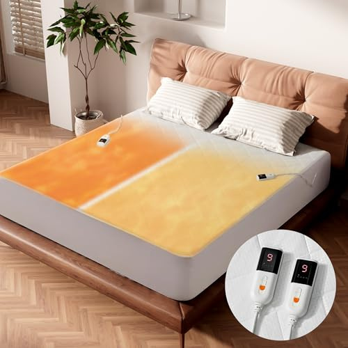 GOTCOZY Manta Eléctrica Calefacción bajo la Cama 160cm x 200cm