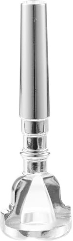 DECHOUS Dispositivo de Práctica para Trompeta Pequeño Herramienta Sencilla para Boca Tamaño Compacto Color Plateado Adecuado para Aprendizaje y Entrenamiento de Trompetistas