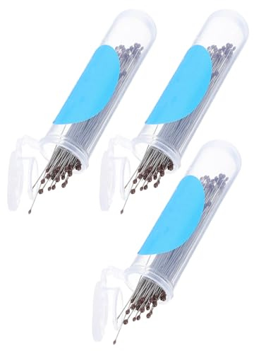 Healvian 300 Aiguilles D’insectes en Acier Inoxydable Kit de Collection Entomologique 3 Boîtes et Flacons Plastiques Outils de Prélèvement pour Écoles, Laboratoires et Étudiants