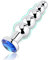 Roluck Analplug con perle metalliche e 5 sfere graduabili, plug anale con gemma, dildo anale, giocattolo sessuale per donne e uomini (Blu)