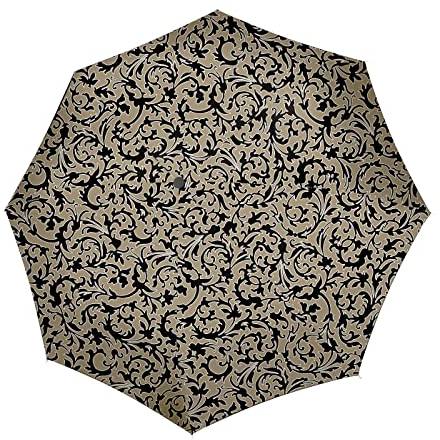 reisenthel Umbrella Pocket duomatic Baroque Marble Kompakter Taschenschirm aus recycelten PET-Flaschen Mit großer Drucktaste und ergonomisches Griffdesign