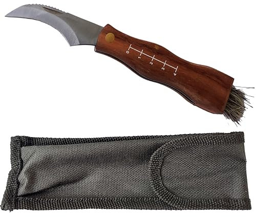Generico Coltello per Funghi con Spazzola Manico in Legno Spazzola