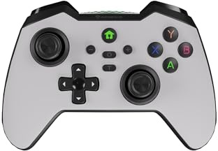Genesis Mangan 400 Kabelloser Gaming Controller – Bluetooth Gamepad für PC, Mac OS, Nintendo, Asus Rog Ally, Android & iOS, Vibrationsfeedback, Turbo-Funktion, starker Akku zu 15 Stunden, weiß