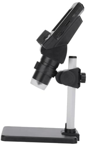 Uonlytech Digitales Mikroskop Mit Kamera Hd LCD Display Vergrößerung Led-Beleuchtung Wiederaufladbar Integrierter Lithium-akku Aluminium-Kunststoff-stativ Vielseitig Für Labor Schule Und Hob