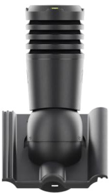 Entlüfterkamin EcoLine Premium DN125 für Nelskamp Finkenberger, IBF Vojens - Doppelrömer Dachziegel Dachlüfter Lüfter (RAL 7024 - Graphitgrau)