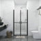 ARKEM Puerta de Ducha Transparente (93-96) x190 cm Mampara De Ducha Abatible