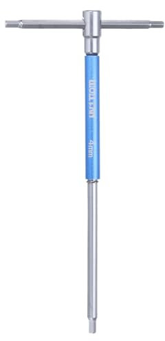 sourcing map Sliding T-Handle Hex Key Wrench Set 4mm Metric 3-Way Free Sliding Handle Sleeves for Home Repair