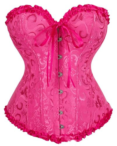 nsiaot Unterbrust Korsett Damen Vintage Corsage Waist Cincher Corset Top Bustier Taillenkorsett Korsage Taillengürtel Corsett Waist Trainer Taillenformer Body Shaper