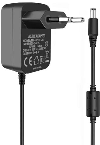 Adaptateur 9V AC/DC pour Tourne-Disque Crosley, Compatible avec Le Tourne-Disque Portable Crosley Cruiser I II III Series CR8005A CR221CR8005C (Non Compatible avec 5V 12V)