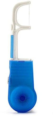 Porta filo interdentale sostituibile, dispenser portatile per filo interdentale, plettro da viaggio, filo interdentale portatile, porta dispenser per filo interdentale, contiene 30 m di filo
