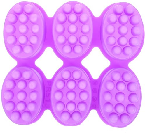 DIYEAH Stampo Silicone Per Sapone Fai Da Te 7.28X6.22X1.50In Stampo Ovale Per Saponette Fatto a Mano Per Casa Hobby Creativo Con Materiale Silicone Resistente