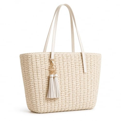 YXILEE Women's Tote Straw