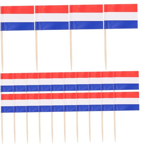 LABRIMP 100 Stück Flaggen Zahnstocher für Dessert Dekoration Länderflaggen für Käseplatten Cupcakes und Partys Kreative und Witzige Topper zur Verbesserung Ihrer Tischpräsentation