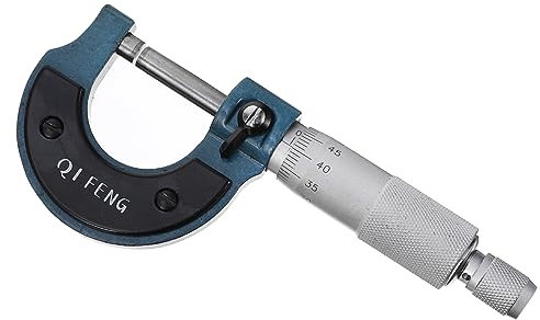 Zerodeko 1 Pieza Micrómetro de Alta Precisión Herramienta de Medición Mecánica Micrómetro para Exterior para Maquinistas