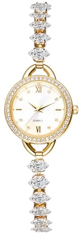 Oidea Rhinestone Diamond Bracelet Watch for Women: Luxury Fashion Ultra-Thin Strap Quartz Ladies Watch Female Casual Dress Wristwatch