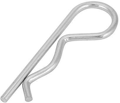 Fydun 10pcs Zinc Plated B Type Cotter Pin Clips Spring Hair Pins for Hydraulic Support Machinery 3*60m 3.5*75mm 4*75mm (4*75mm (10pcs))