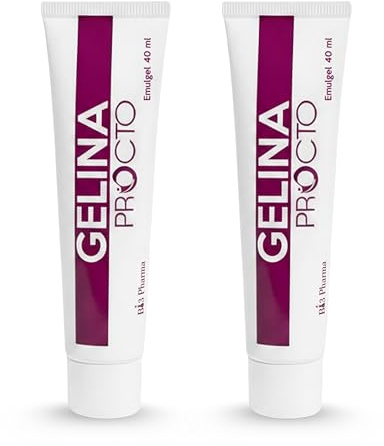 Gelina Procto Crema Emorroidi Emulgel 40 ml | Pomata lenitiva e idratante con Crema Aloe Vera, Acido Ialuronico, Escina e Bromelina |
