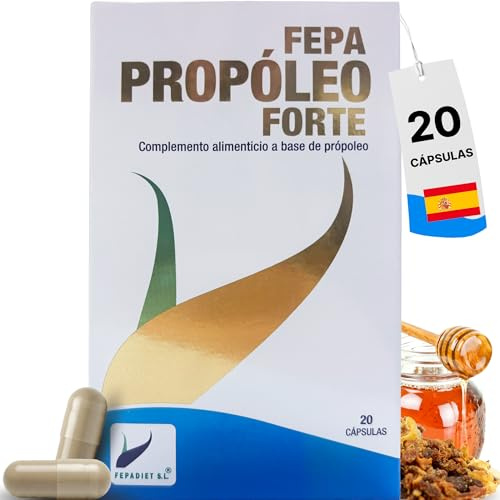 FEPA Propoleo Forte – 20 Cápsulas Pack de 3 – Cápsulas con Extracto de Propóleo – Complemento Alimenticio con Antioxidantes de Origen Vegetal – Aporte Nutricional Diario – Fepadiet