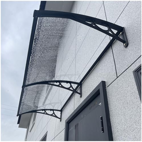 Dörrbaldakin 60 cm x 299 cm med aluminiumfäste utomhus regn och skyddar uteplatsskydd – Slish C-design för entréskydd