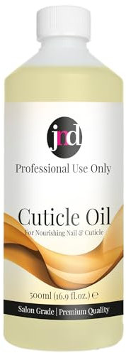 JND Olio per cuticole con jojoba – Balsamo per unghie e cuticole per pelle secca e screpolata – rinforza, idrata e rivitalizza – Trattamento manicure per unghie sane (500 ml)