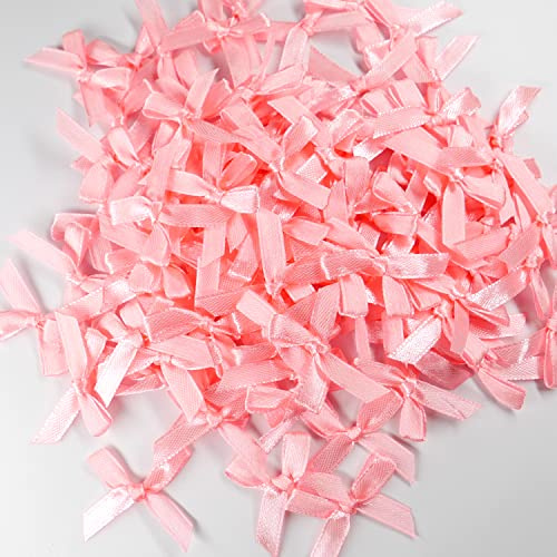 100 nastri regalo, piccola fettuccia in satin decorativa per matrimonio, Natale, festa, compleanno, regalo, scrapbooking, sacchetto di zucchero, battesimo, decorazione sparsa, fai da te, cucito