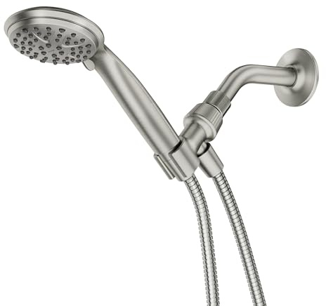 Moen Attune Shower Head with Handheld Sprayer, 6 Handheld Shower Head Spray Settings, Spot Resist Brushed Nickel Finish, 218H0SRN