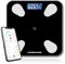 MM Brands Personenwaage Digital mit APP - Körperfettwaage, Waage digital Personen Hochpräzisions-Sensoren Körperwaage mit handsensoren für Körperfett, BMI, weight scale & Muskelmasse - Schwarz