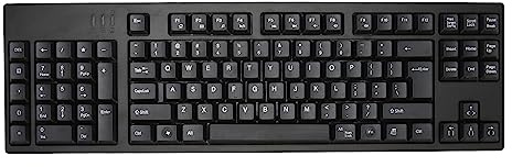 Vänsterhänt Tangentbord med 109 Tangenter, Ergonomisk Mikro-USB-layout Plug and Play Office-tangentbord för Företagsredovisningsdesigner