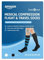 Amazon Basic Care - Calcetines de compresión para vuelos y viajes (talla 39-43, color negro)