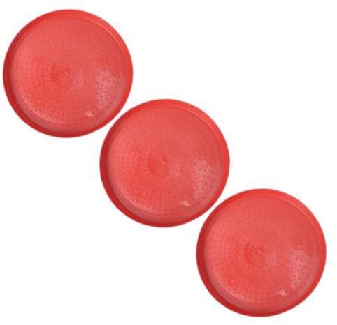 SEWOART 3St Brutfutterschale geflügel tränke hühnerfutter behälter Futterteller Geflügelfutterautomat Lebensmittelbehälter Wachtelfutterbehälter Futterschalen für Hühner Taube Hähnchen Pad