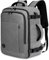VANKEV für Easyjet Handgepäck 45x36x20 Laptop Rucksack Reiserucksack Handgepäck Tasche Rucksack 15.6 Zoll Laptop Backpack für Herren Damen Hellgrau