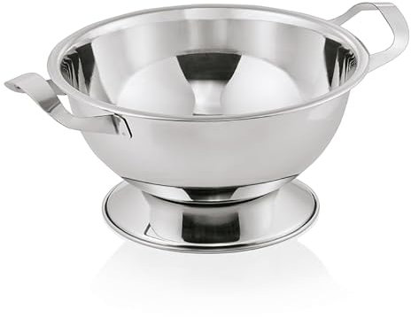 4 soppterrin på fot med 2 sidohandtag, 4,5 L, Ø 29 cm, kromnickelstål silver