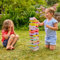 TP Toys - Torre de Equilibrio Gigante de Madera FSC® - Juego de Habilidad Familiar - Interior/Exterior - Piezas Coloridas - para niños y Adultos - a Partir de 5 años - Tamaño XL Divertido y Agradable