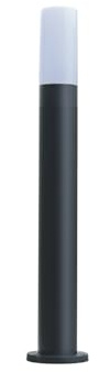 maolo Lampioncino da Giardino Esterno E27 IP65 | Paletto Luminoso in Alluminio Nero H60/100 cm per Vialetti, Terrazze e Sentieri | Diffusore Opaco Antipioggia (60)