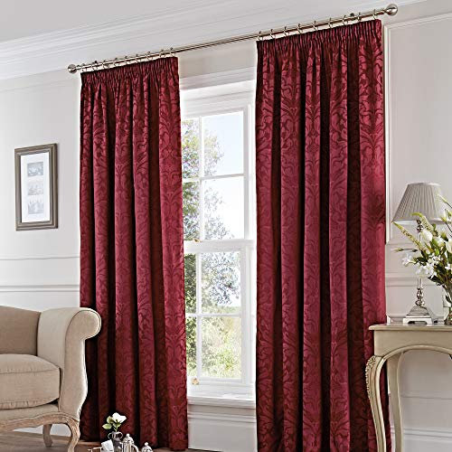 Fusion Eastbourne Curtains, 229 x 183cm, Burgundy