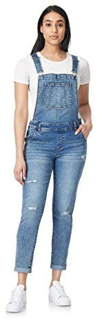 WallFlower Women's Overalls Juniors (Standard and Plus), Bexley, X-Large
