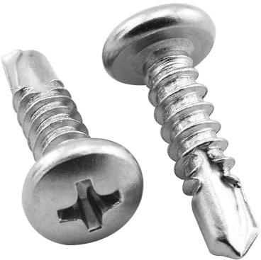 Viti Croce incassata Phillips Pan Testa Auto-Foratura TASSATORE TAPPATORE STICOLO 410 Acciaio Inossidabile M4.2 Vite autoforata (182 pz)