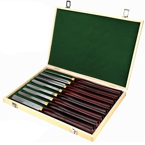 Drechselwerkzeuge Holz Drechselbeitelsatz 8-Teilig Drechselmeissel Drechselmesser Drechseleisen Drechselwerkzeug Drehmeißel Drechselbank Drechselbeitel Hartmetall Zubehor Hss Drechselbeitel Drechsler