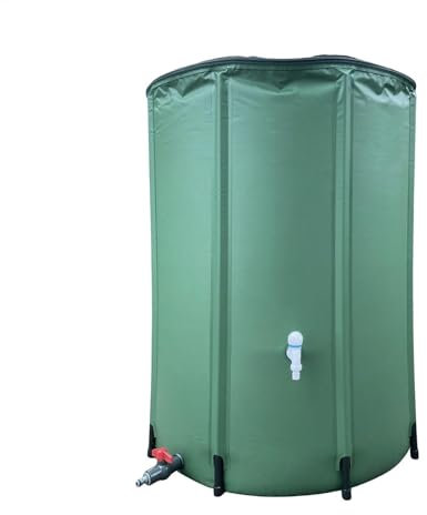 Tonneau de pluie pliable – Réservoir de stockage d'eau démontable | Récipient de jardin de grande capacité avec collecte de pluie pour économiser l'eau